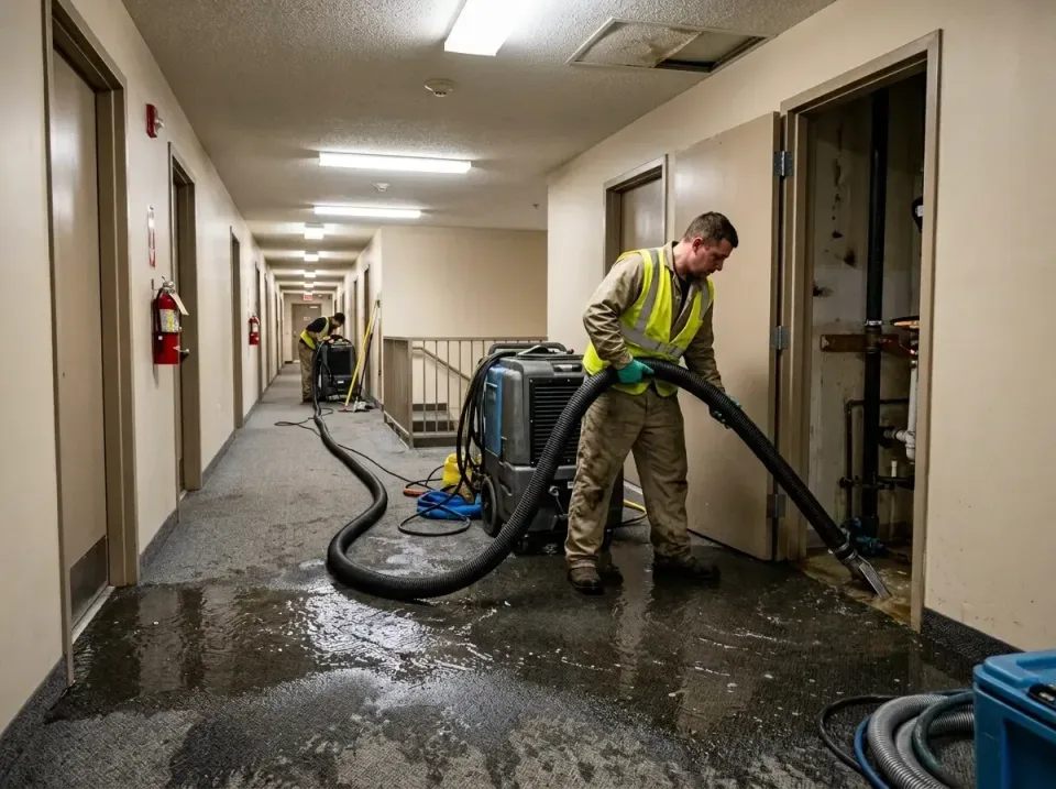 multi-unit-apartment-hallway-f-005 — frequently asked questions, Emergency Burst Pipe Water Extraction & Removal in Yucca Va…